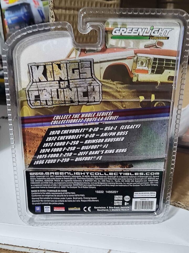 Greenlight King of Crunch Series 1972 Chevrolet K-10 AM/PM BOSS CHASE