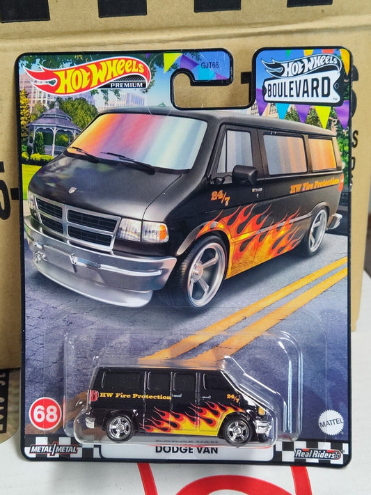 Hot Wheels HKF15  Boulevard Series #68  Dodge Van  2 SCRATCHES ON CARD (Box 22)