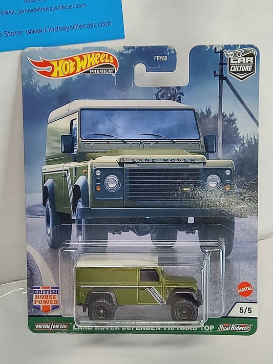 Hot Wheels GRJ63  British Horsepower #5 Land Rover Defender 110 Hard Top (Box 26)