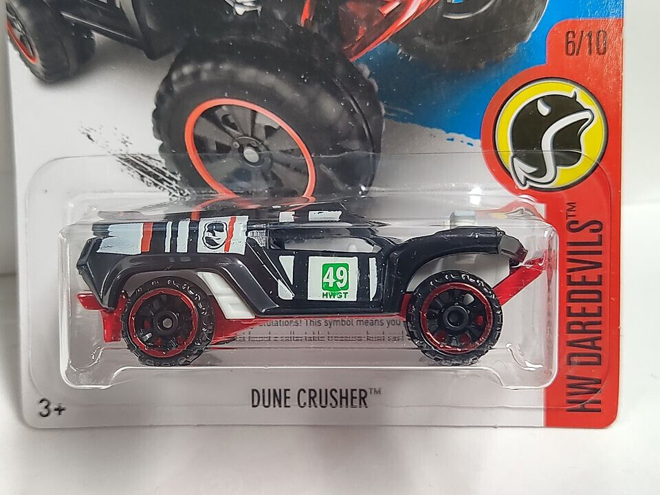 Hot Wheels #151 Daredevils Series #6 Dune Crusher T-Hunt UPPER TIP BENT (Loc C)