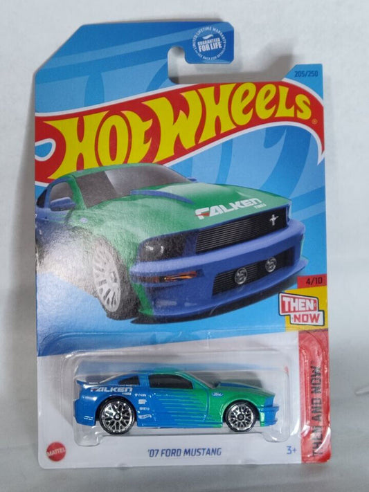 Hot Wheels #205 ML Then and Now Series #4 '07 Ford Mustang FALKEN (Wall 2/18.6)