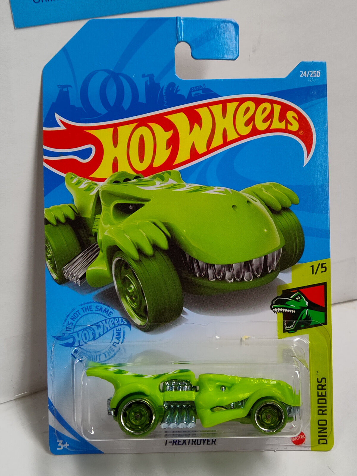 Hot Wheels #024 ML Dino Riders Series #1 T-Rextroyer PGHK CREASED/CARD CREASED