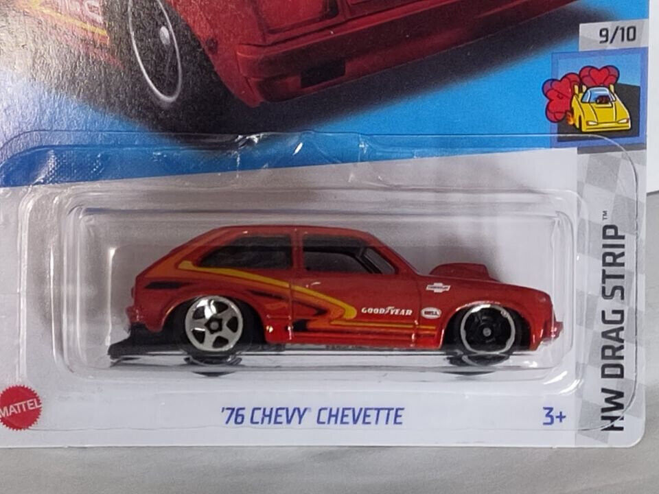 Hot Wheels #197 Drag Strip Series #9 '76 Chevy Chevette CARD BENT ON SIDE(Loc R)