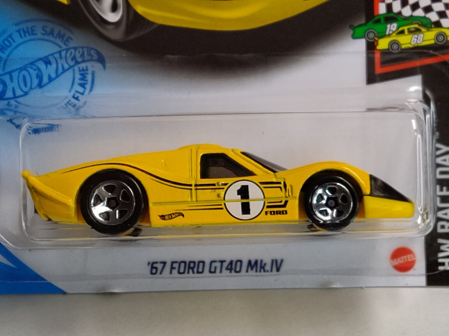 Hot Wheels #106 ML Race Day Series #8 '67 Ford GT40 Mk. IV PEGHOOK BENT (Loc I)