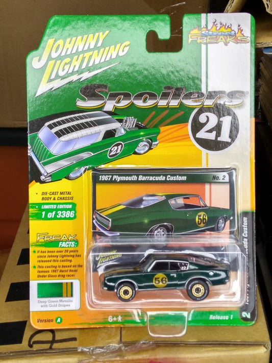 Johnny Lightning Spoilers Series 1967 Plymouth Barracuda Custom