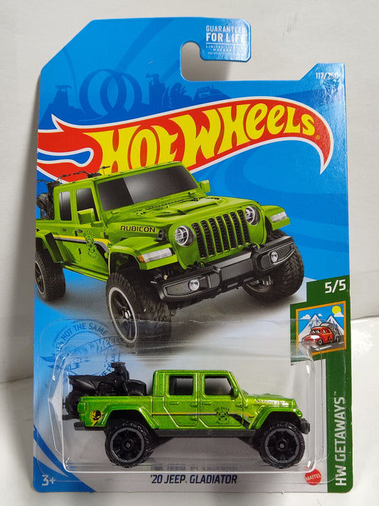 Hot Wheels #117 ML Getaways Series #5 '20 Jeep Gladiator BLISTER CRACKED