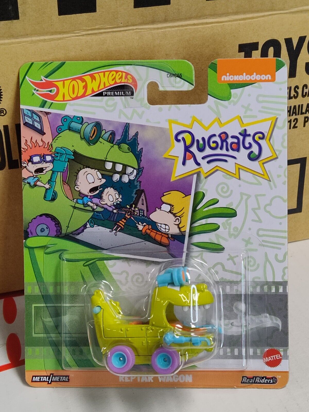 Hot Wheels GRL61 Nikelodeon Rug Rats Reptar Wagon RUFFLED EDGES (Box 1)