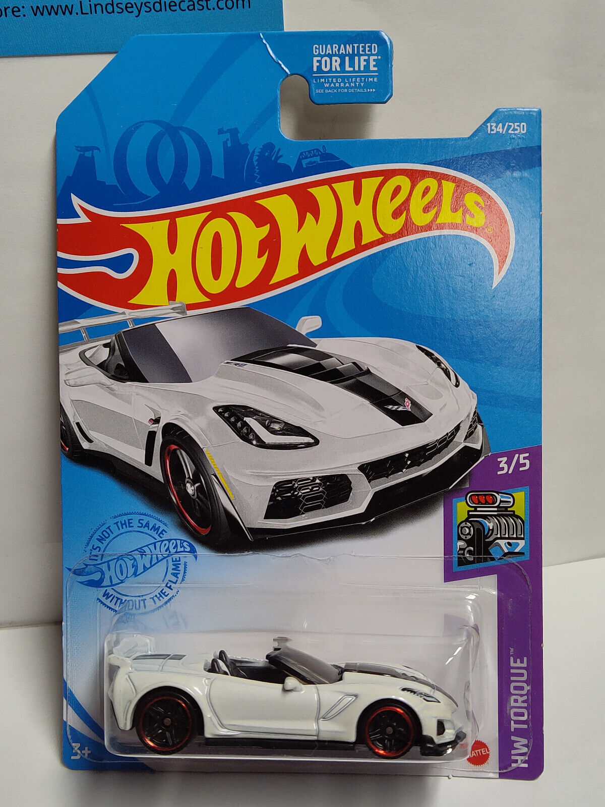 Hot Wheels #134 ML Torque Series #3 '19 Corvette ZR1 Convertible PGHK CREASED/CA