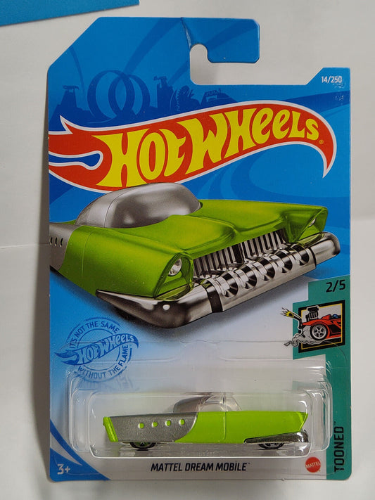 Hot Wheels #014 Mainline TOONED Series #2 Mattel Dream Mobile PGHK BENT/CREASED