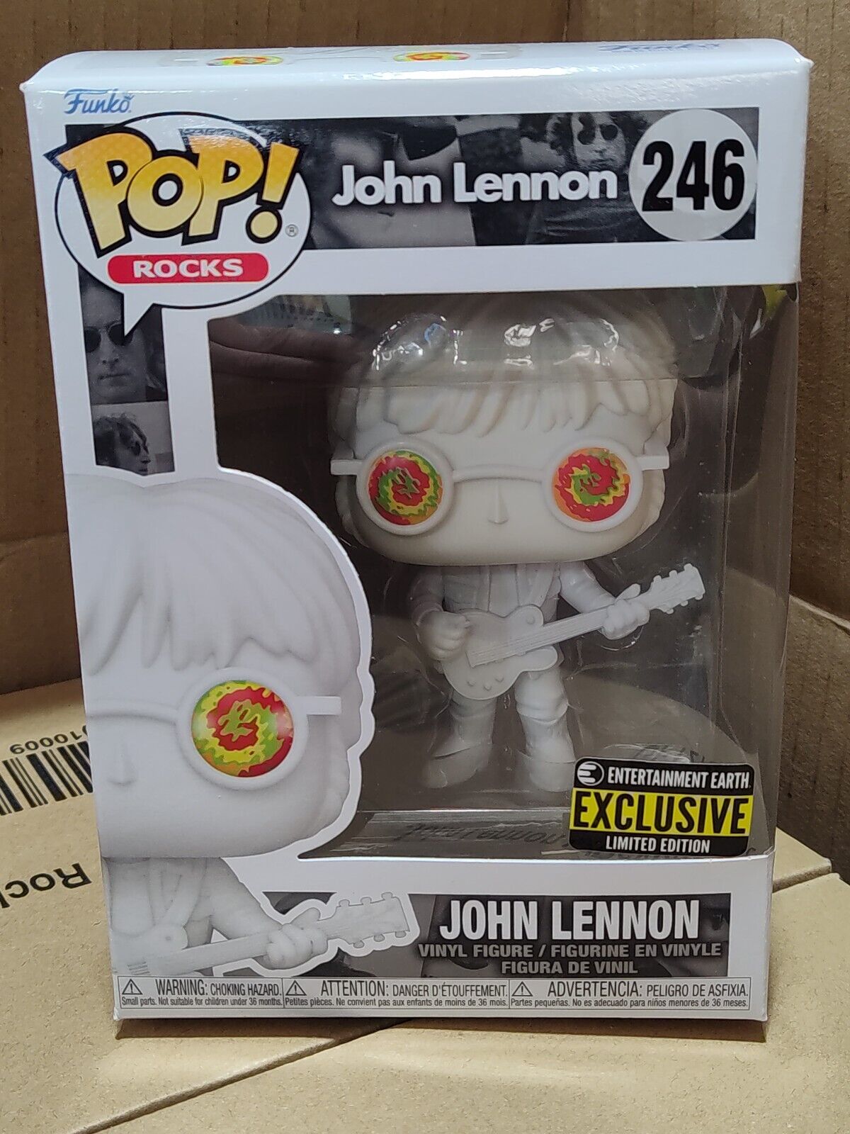 Funko Pop ROCKS #246 John Lennon with Psychedelic Shades - Entertainment Earth