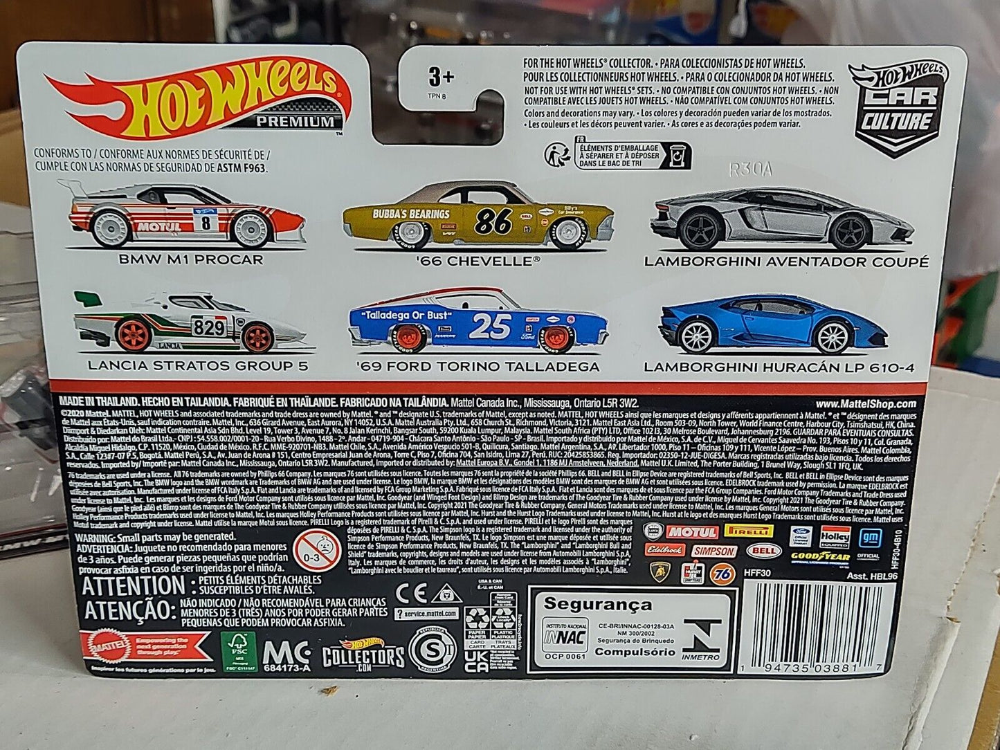 Hot Wheels HFF30  2 Pak Premium BMW M1 ProCar and Lancia Stratos Group 5 (LocZ)