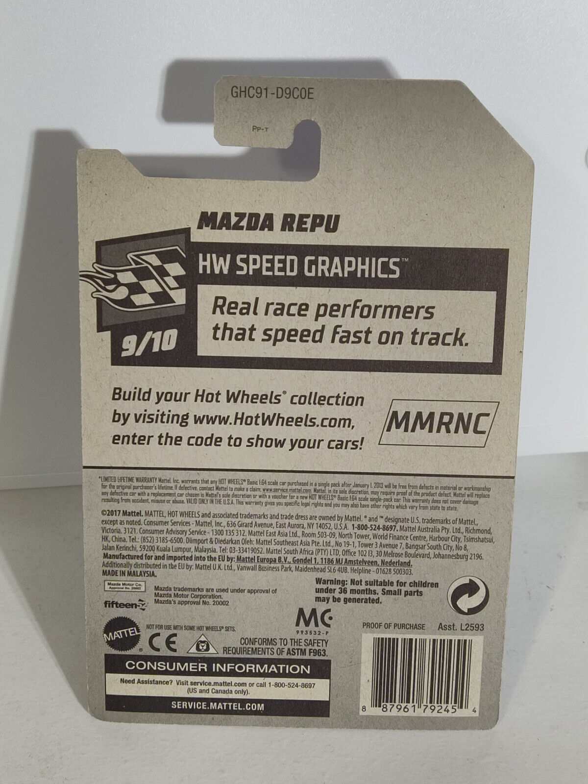 Hot Wheels #093 Speed Graphics Series #9 Mazda Repu (Loc L)