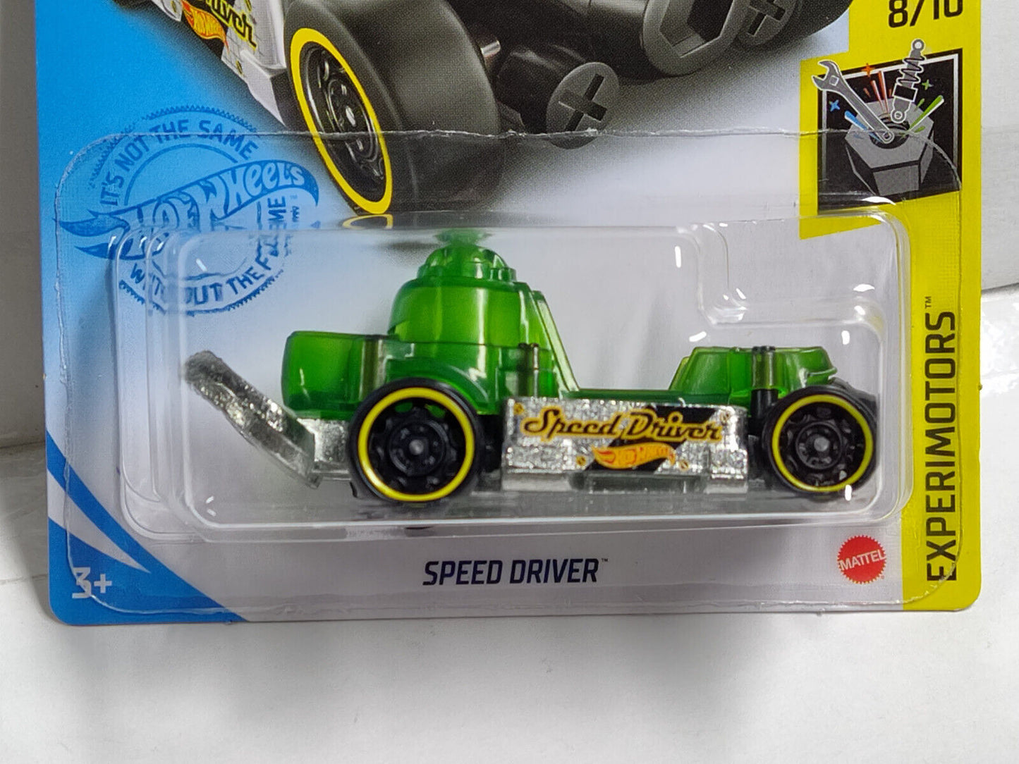 Hot Wheels #082 Mainline Experimotors Series #8 Speed Driver CARD BENT