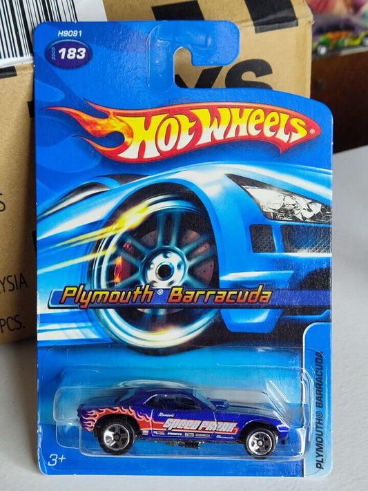 Hot Wheels 2006 #183 Plymouth Barracuda STEER WHEEL BROKEN/BADLY WORN EDGES(Bx C