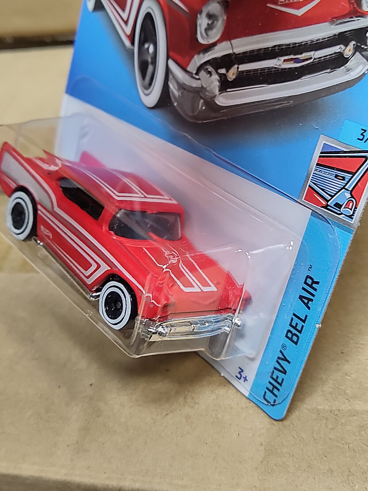 Hot Wheels #044 Mainline Chevy Bel Air Series '57 Chevy Red