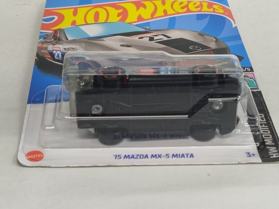 Hot Wheels #114 Mainline Modified Series #5 '15 Mazda MX-5 Miata ZAMAC (Box-F)