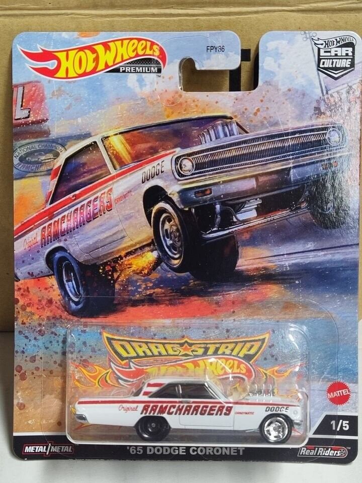 Hot Wheels HCK24 Drag Strip Series #1 '65 Dodge Coronet BENT CRNER (Box 12)