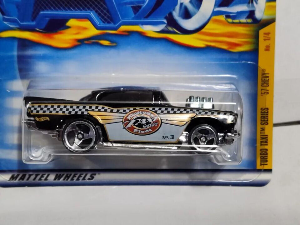 Hot Wheels 2001 #053 ML Turbo Taxi Series '57 Chevy (Loc-Q)