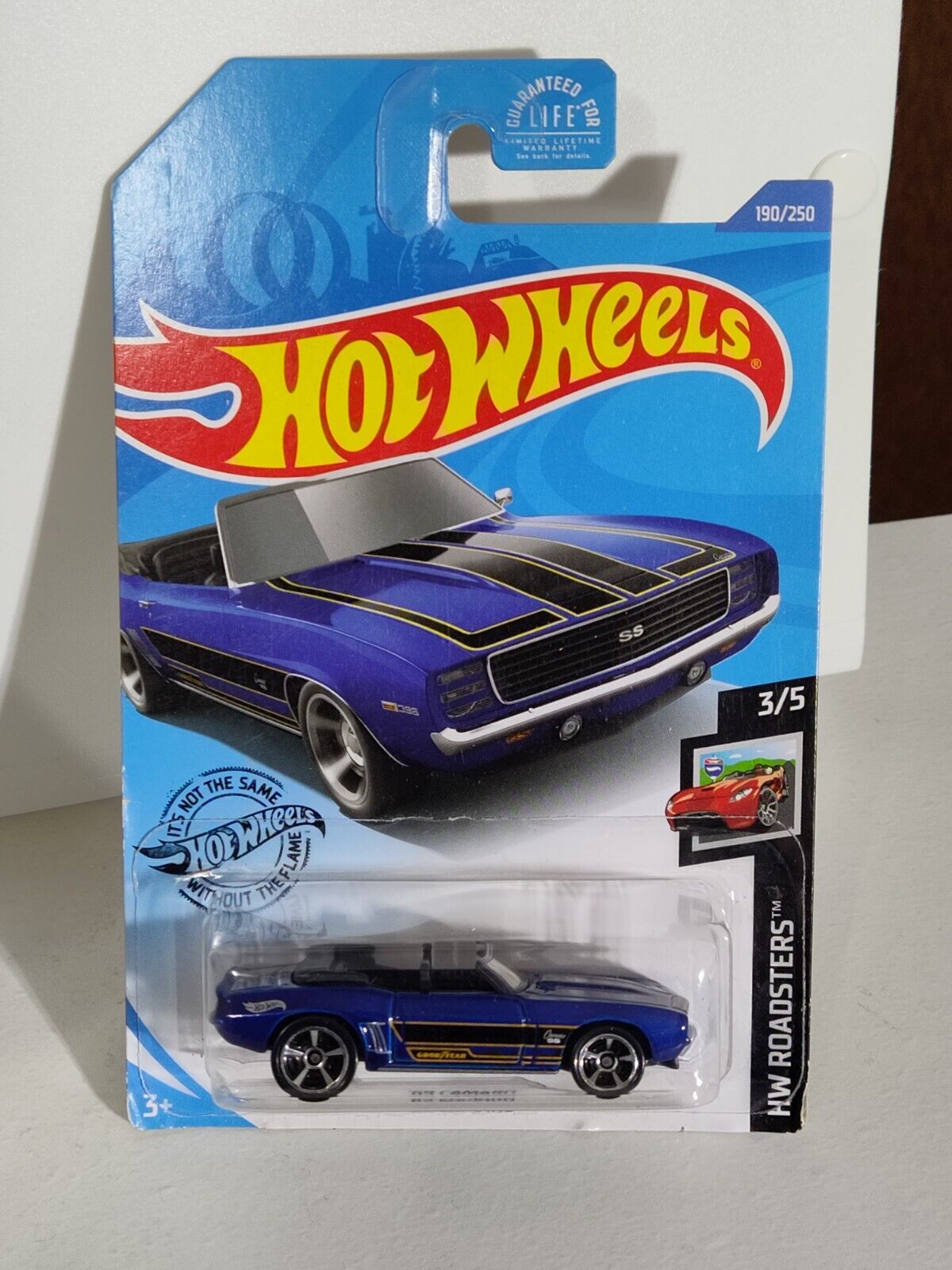 Hot Wheels #190 Roadsters Series #3 '69 Camaro RUFFLED EDGES(Loc-R)