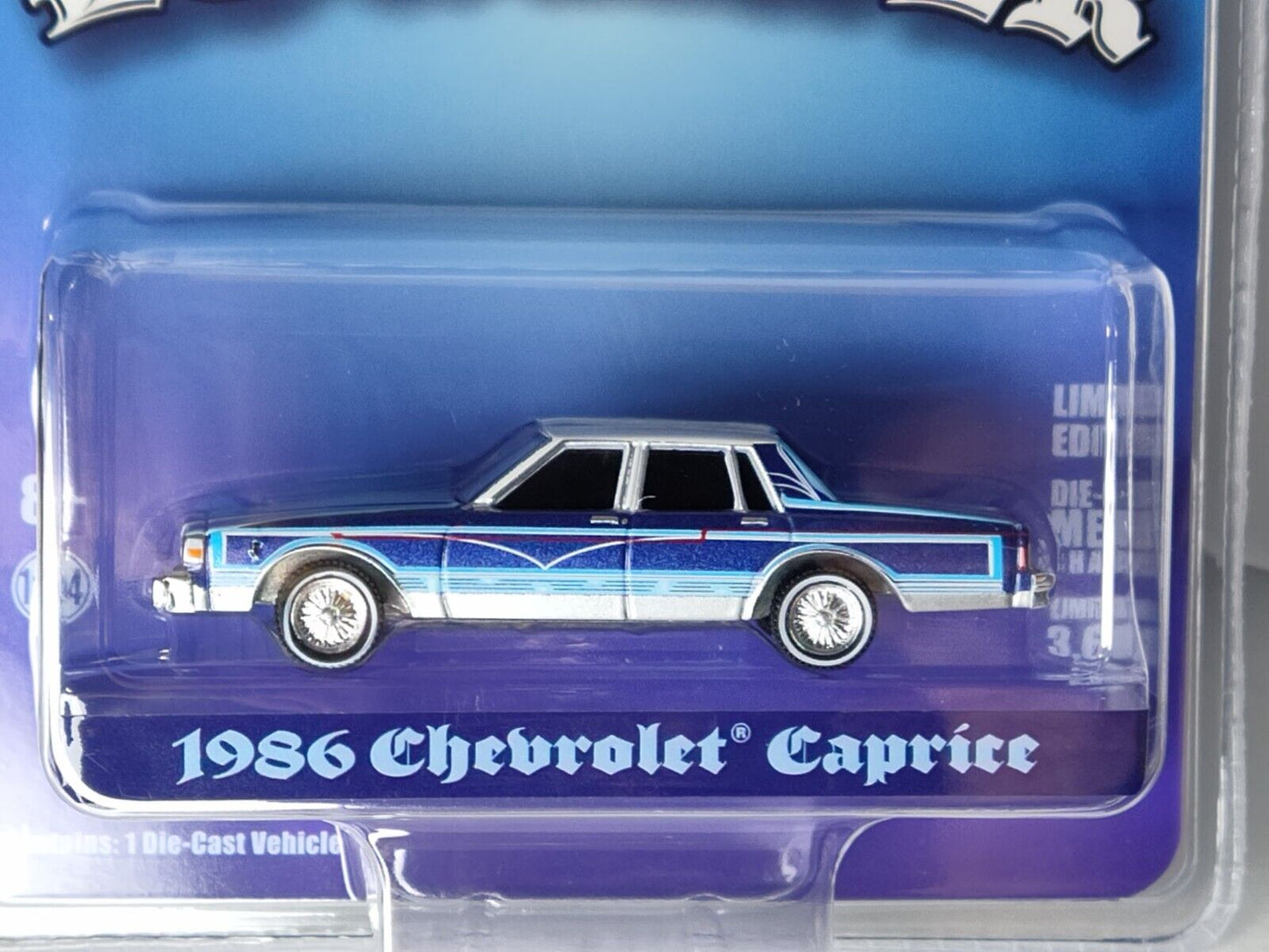 GreenLight MiJo Exclusives Lowrider Series 1986 Chevy Caprice  1:64 Scale