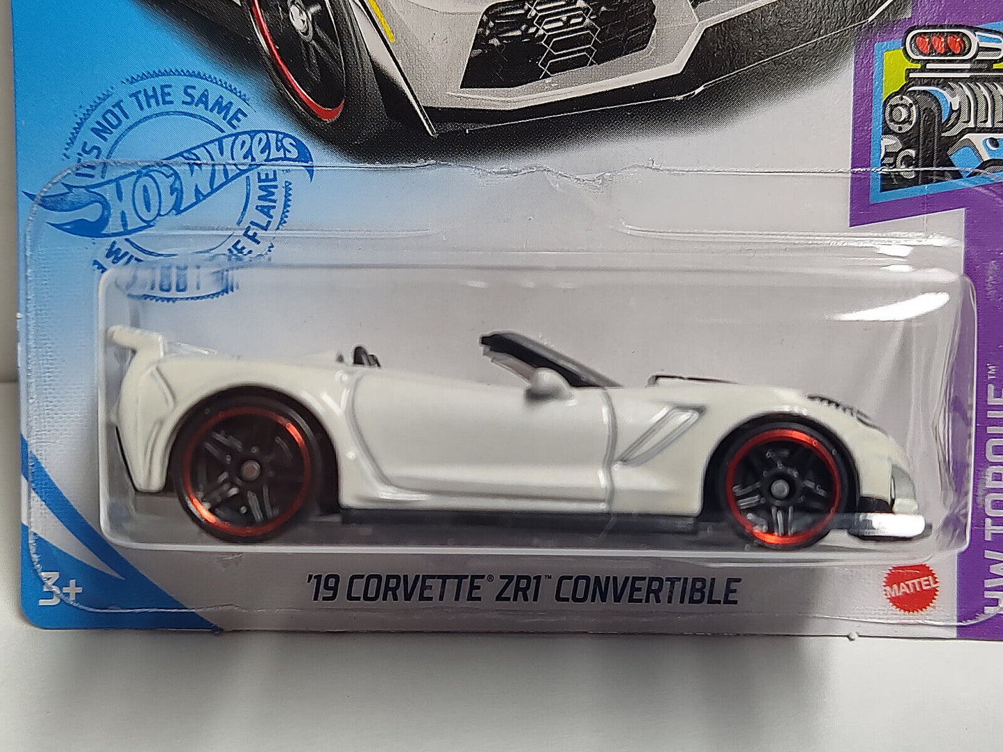 Hot Wheels #134 ML Torque Series #3 '19 Corvette ZR1 Convertible PGHK CREASED/CA