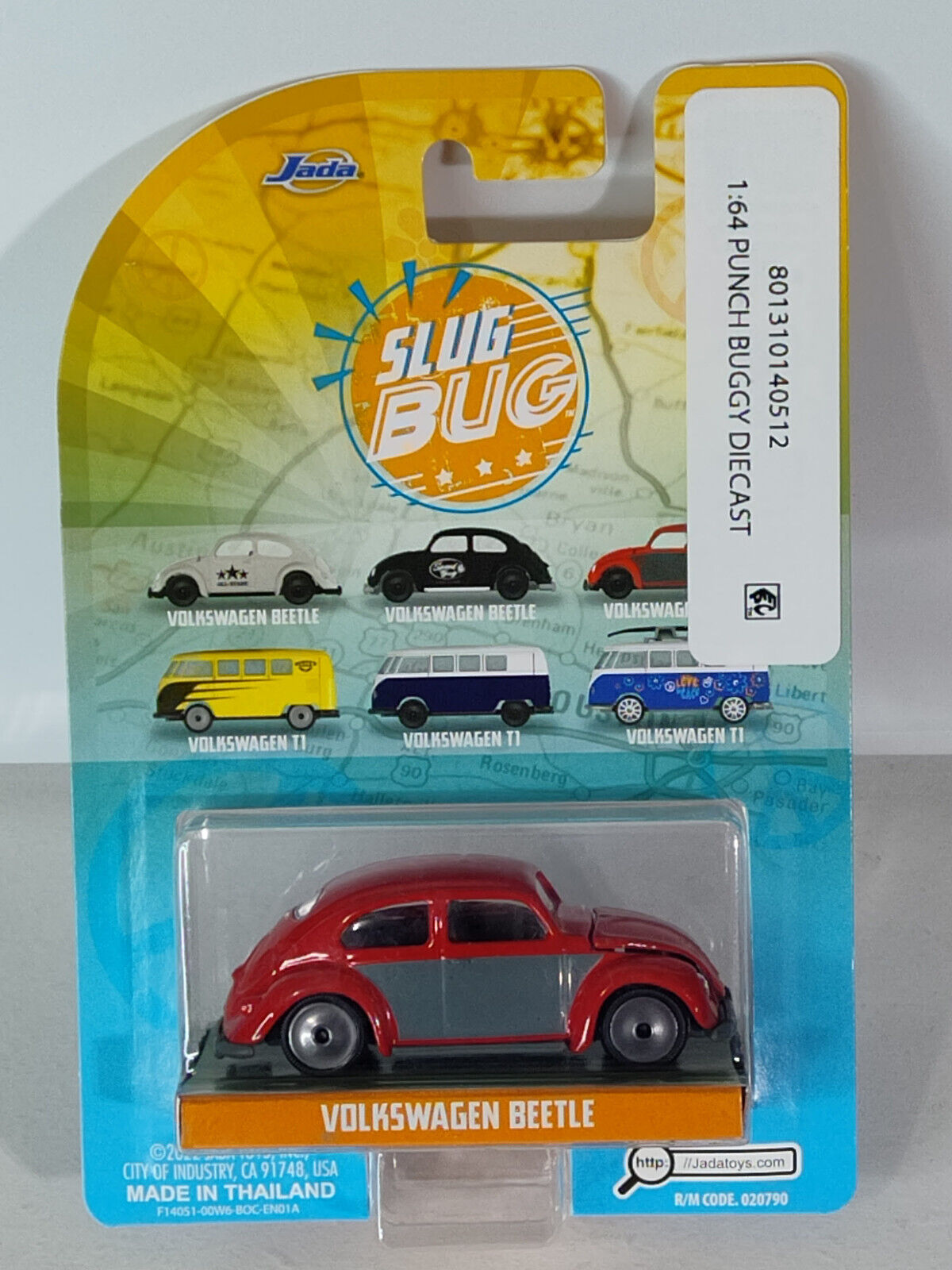 JADA Majorette Slug Bug/ Punch Buggies Series Volkswagen Beetle STKR GLUE RESIDU