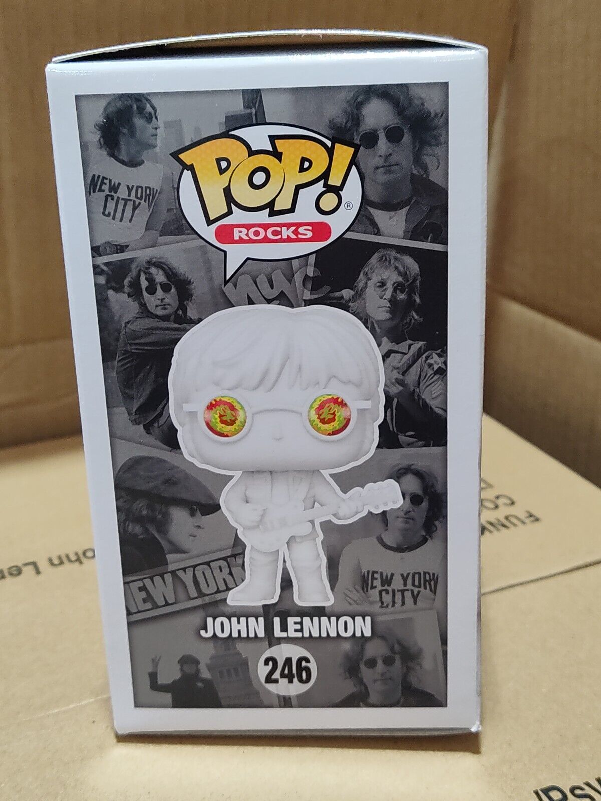 Funko Pop ROCKS #246 John Lennon with Psychedelic Shades - Entertainment Earth