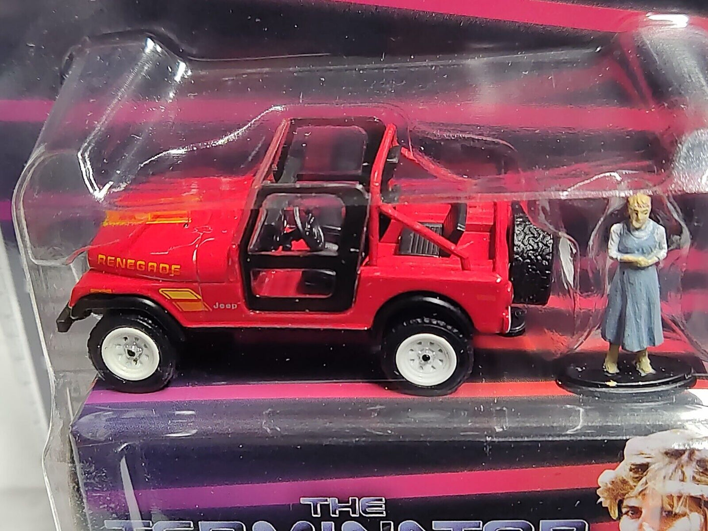 GreenLight MiJo Exclusive Terminator 1983 Jeep CJ-7 Renegade W/ Sarah Figure