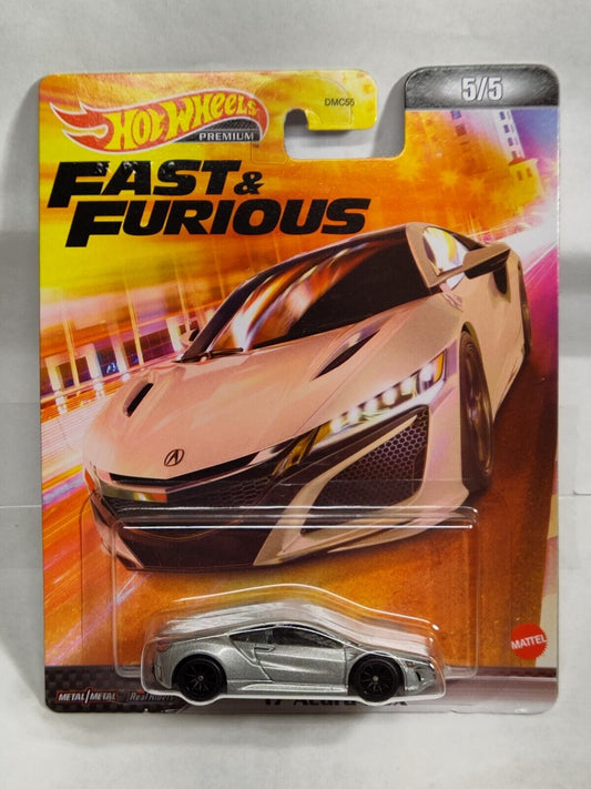 Hot Wheels HCP30 Fast and Furious Series #5 '17 Acura NSX CREASED CORNER(Bx 12)