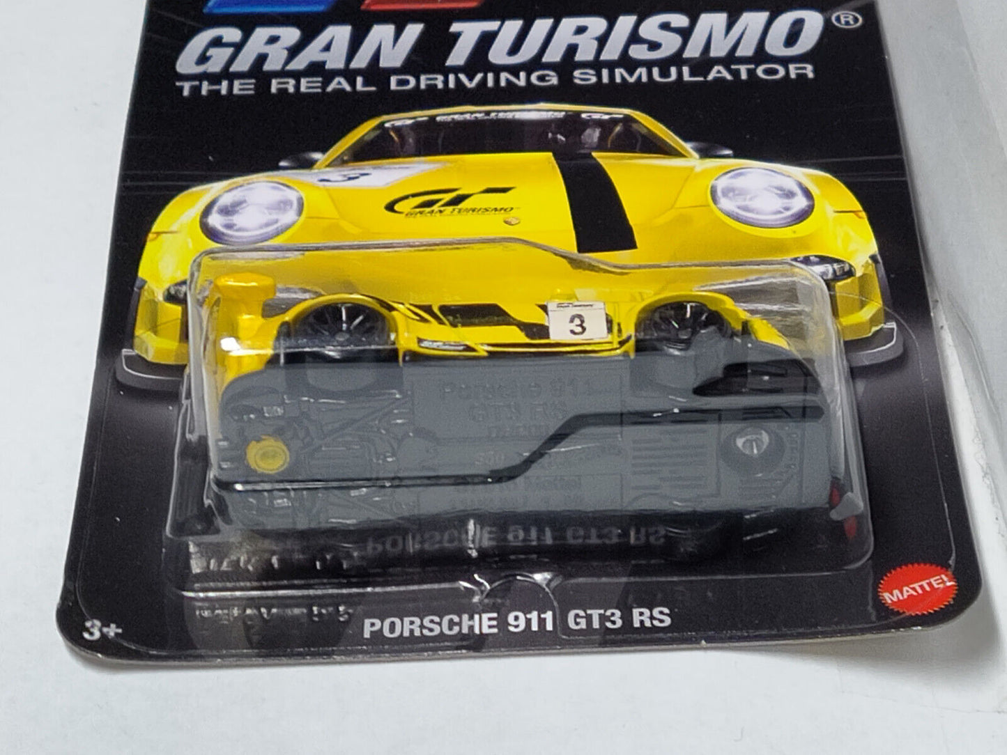 Hot Wheels #HRV65 Gran Turismo #3 Porsche 911 GT3 RS  CARD WAVY (Loc P)