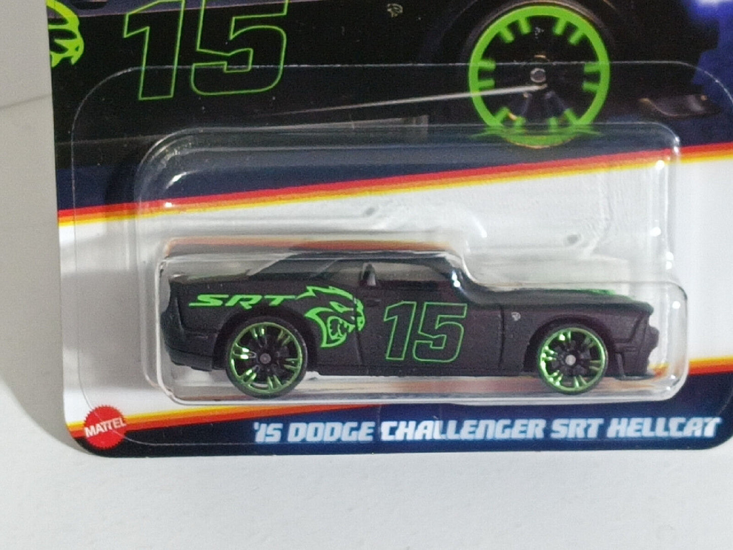 Hot Wheels #HRW80 Neon Speeders #6 '15 Dodge Challenger SRT Hellcat(Loc J)