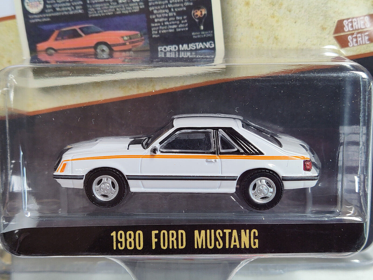 Greenlight Vintage AD Cars Series 1980 Ford Mustang White