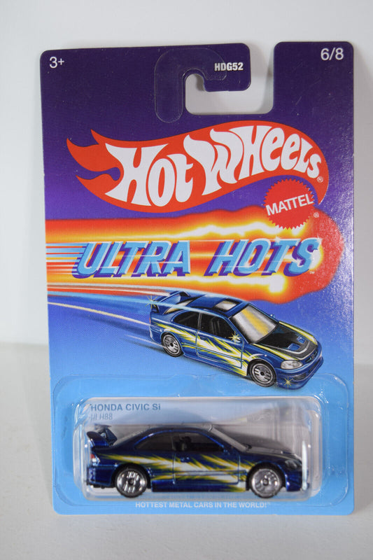 Hot Wheels #HLH88 Ultra Hots Series #6 Honda Civic Si CARD CREASED (Loc B)