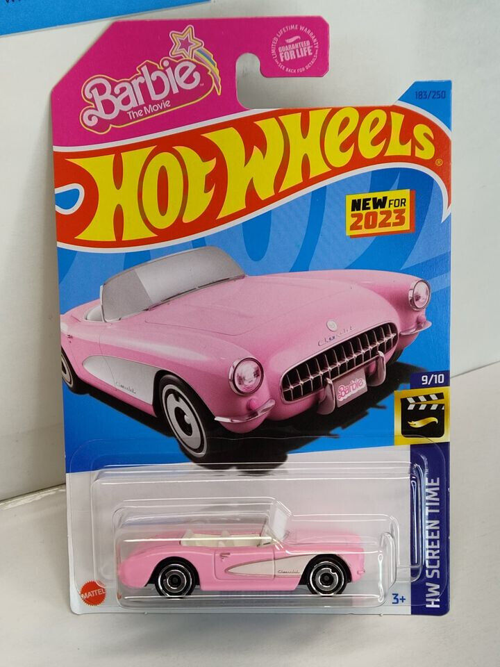 Hot Wheels #183 Screen Time Series BARBIE #9 1956 Corvette  (Loc M)