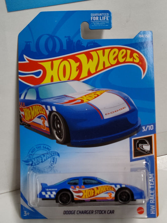 Hot Wheels #194 Mainline Race Team Series #3 Dodge Charger Stock Car BLISTER CRA