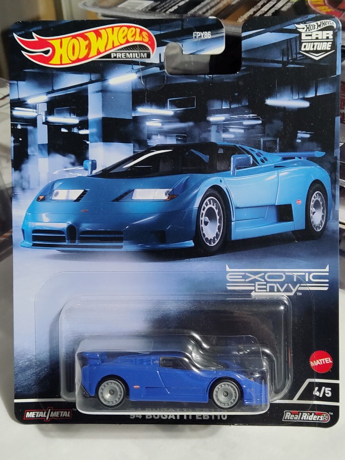 Hot Wheels HCJ89  Exotic Envy Series #4 '94 Bugatti EB110 (Box 12)