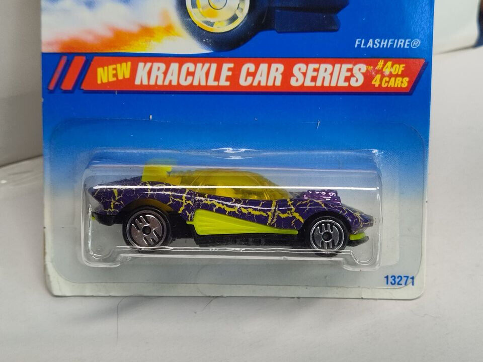 Hot Wheels #284 Krackle Car Series #4 Flashfire (BLISTER CRUSHED/CARD CRSED(LocL