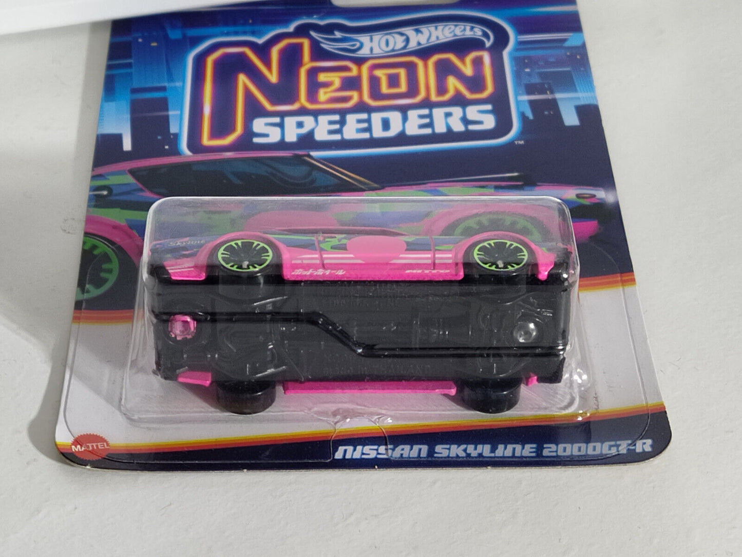 Hot Wheels #HRW69 Neon Speeders Series #3 Nissan Skyline 2000 GT-R (Loc K)