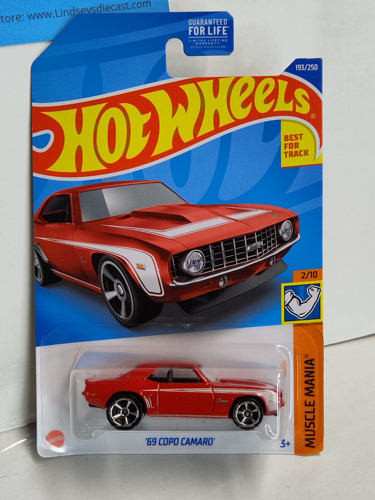 Hot Wheels #193 Mainline Muscle Mania Series #2 '69 COPO Camaro PGHK CREAS(Lc S)