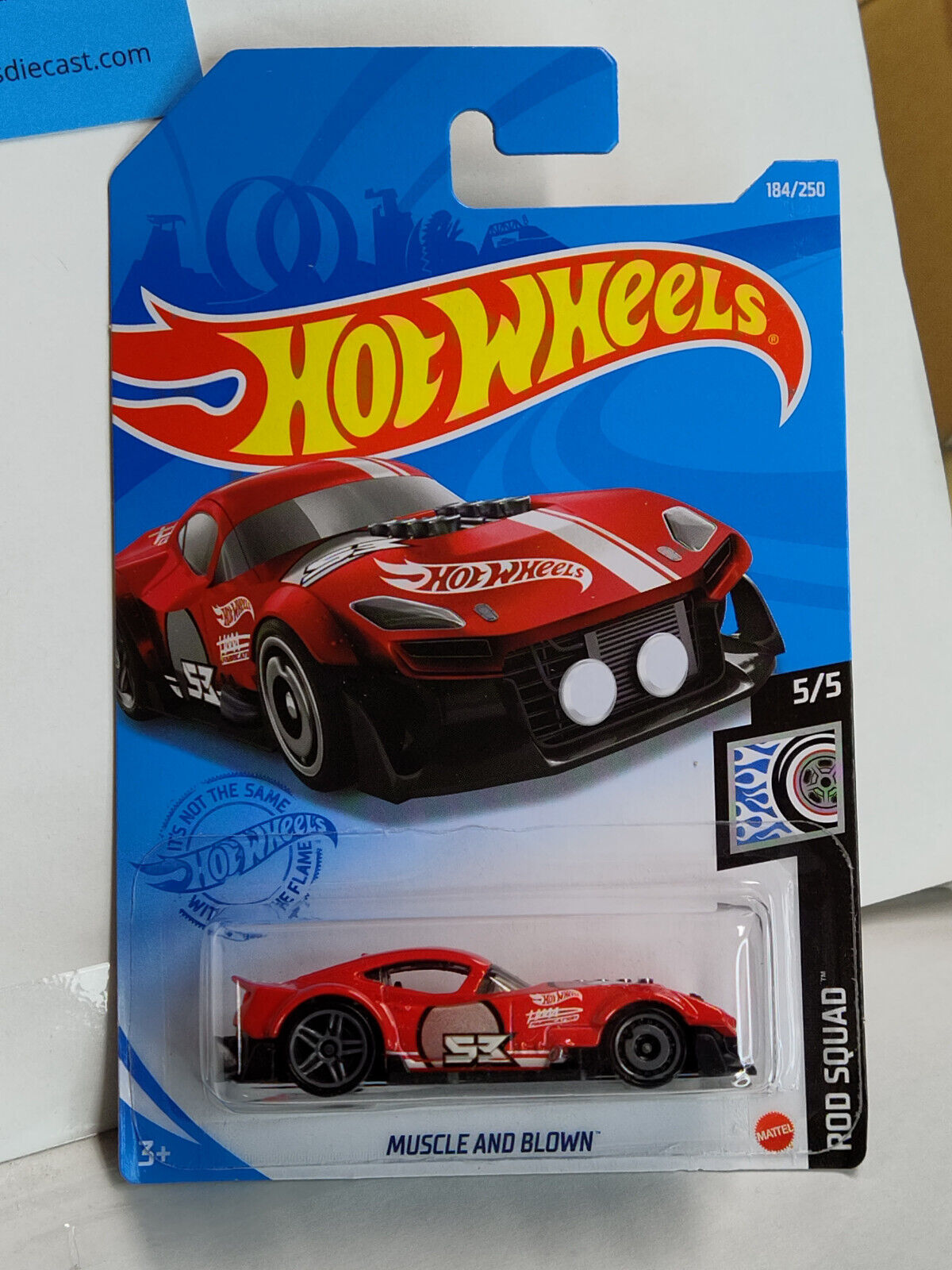 Hot Wheels #184 Mainline Rod Squad Series #5 Muscle and Blown (Red)