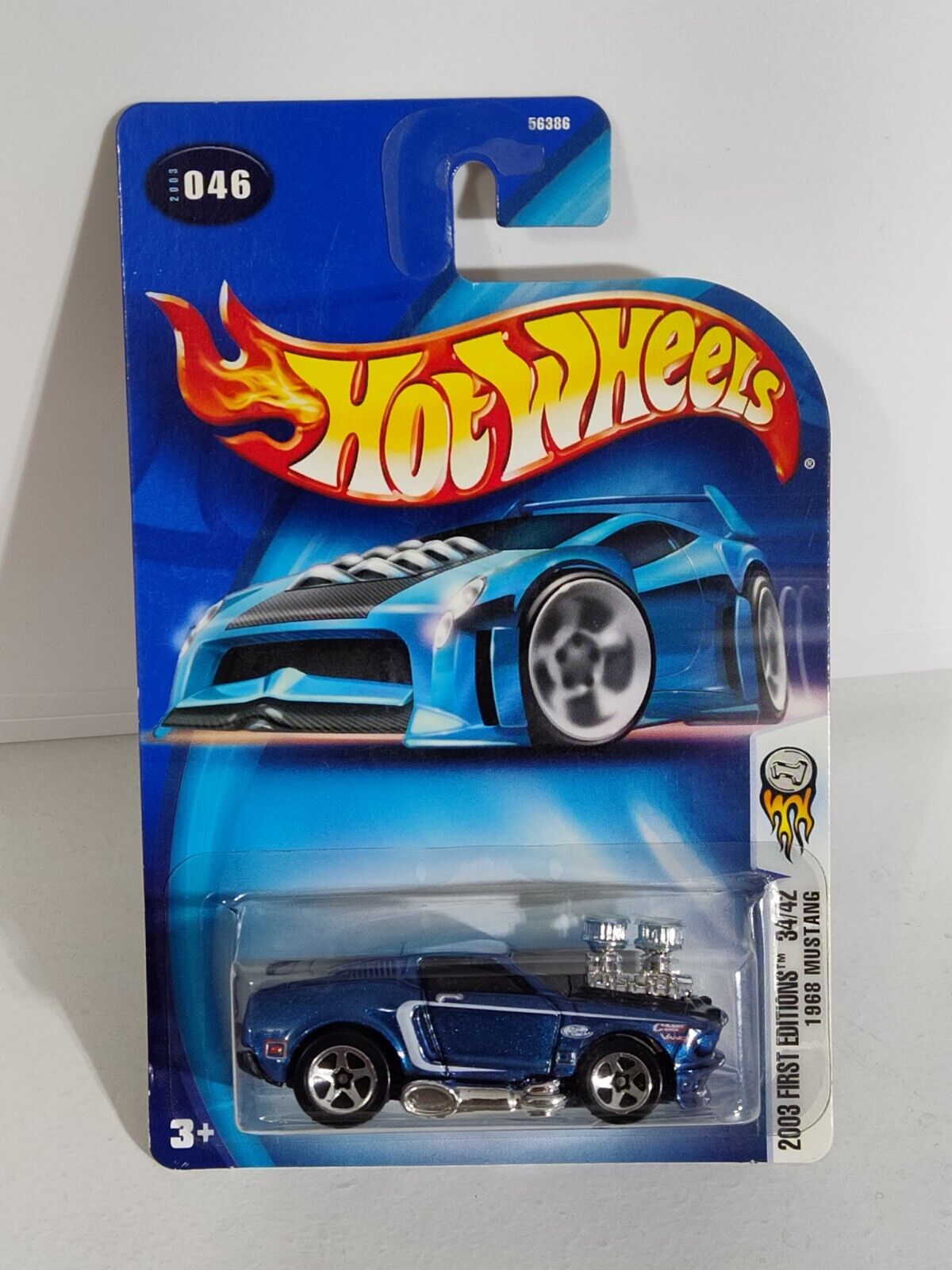 Hot Wheels 2003 First Editions #34 1968 Ford Mustang CARD VARIATION (Loc U)