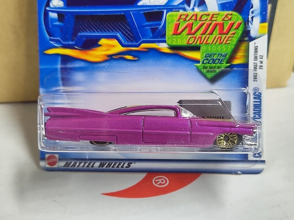 Hot Wheels 2002 First Editions #20 Custom '59 Cadillac BLISTER WRINKLED (Loc A)