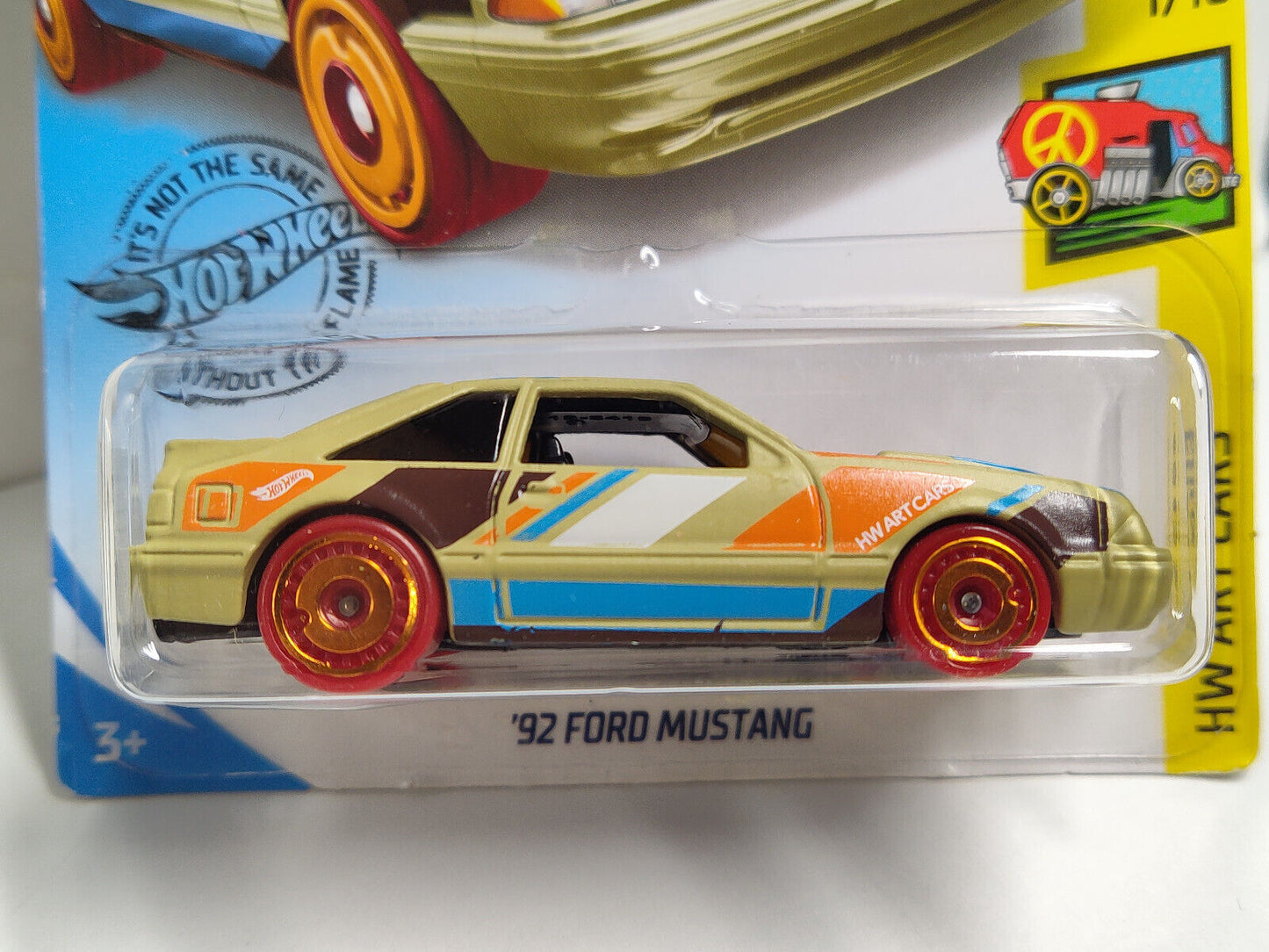 Hot Wheels #090 Art Cars Series #1 '92 Ford Mustang  (Loc S)