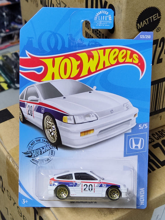 Hot Wheels #123 ML Honda Series #5 '88 Honda CR-X White (loc-A)