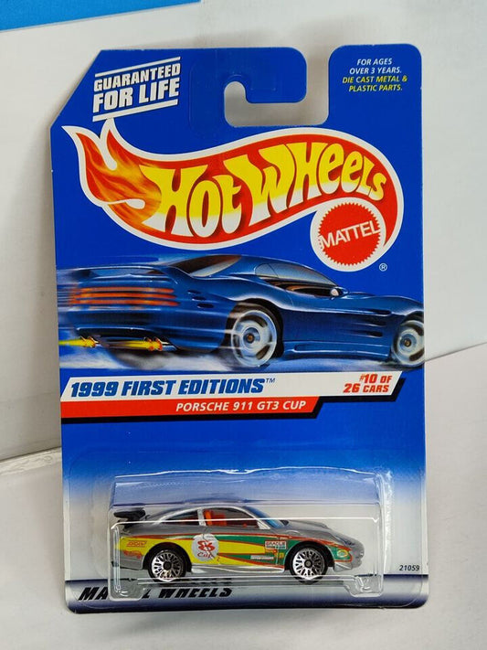 Hot Wheels 1999 First Editions #10 Porsche 911 GT3 Cup BLIST NOT ATTACH C(Box J)