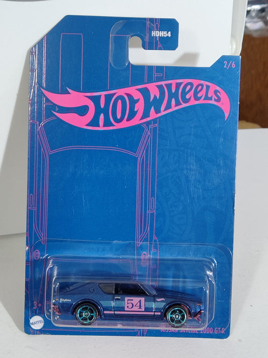 Hot Wheels #HDH62 Blue and Pink Series #2 Nissan Skyline 2000 GT-R (Loc E)