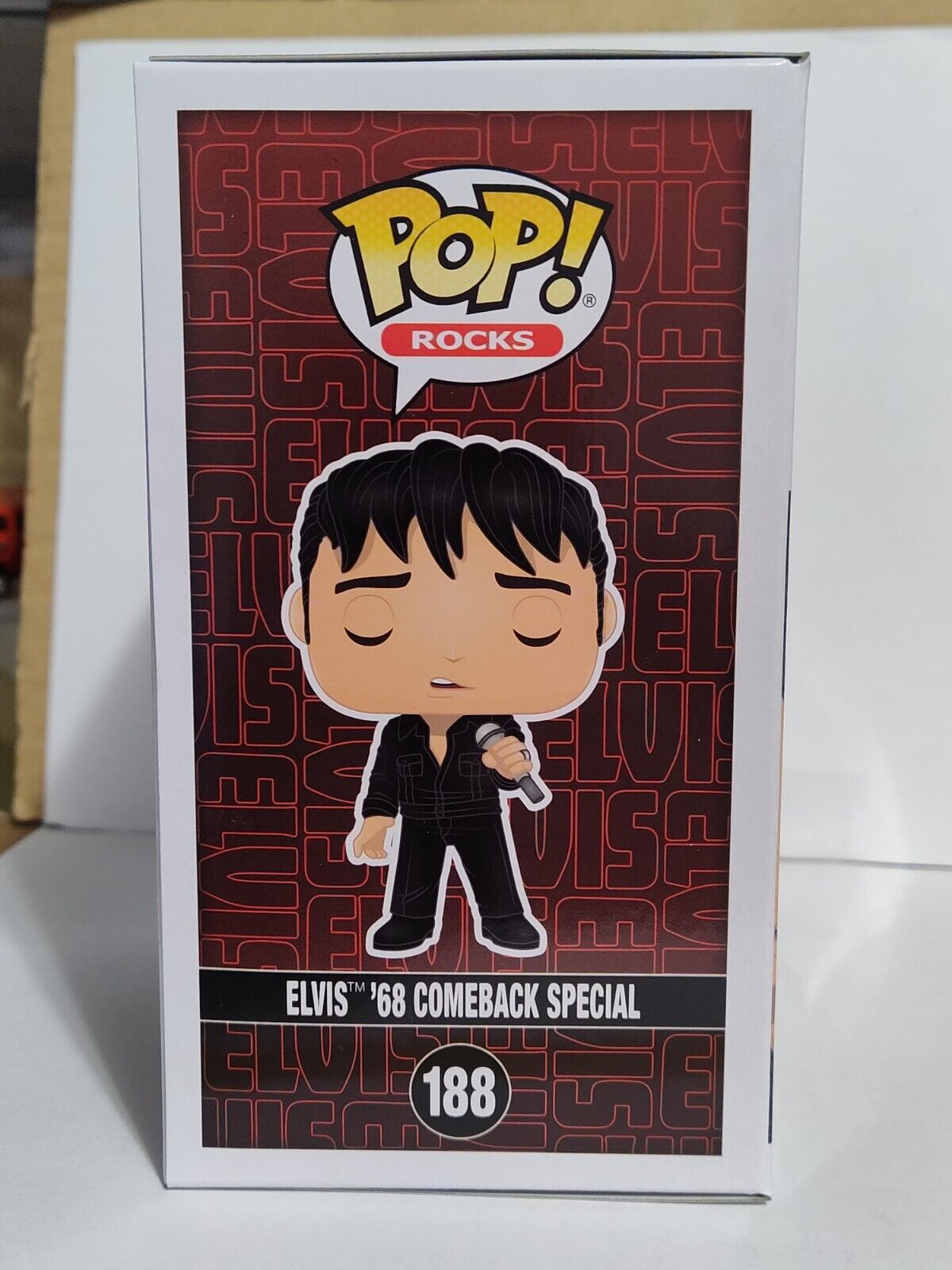 Funko POP Rocks #188 Elvis Presley EE Exclusive Elvis '68 Comeback Special