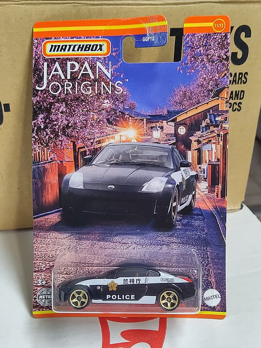 Matchbox #HFJ40 Japan Origins Series Nissan 350Z Police Car