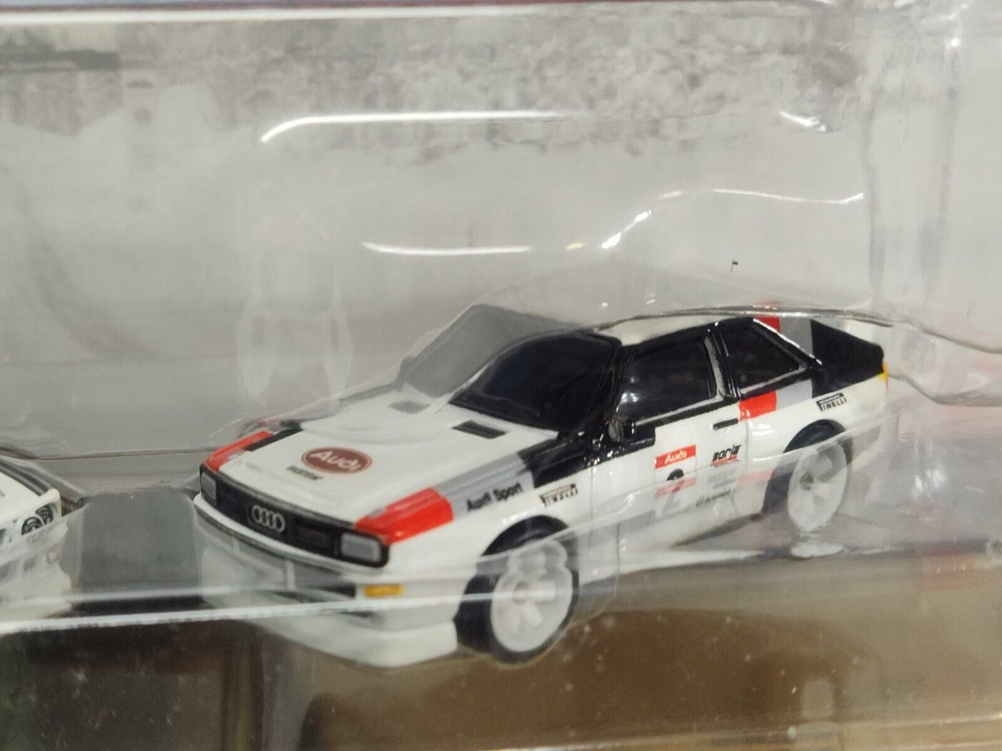 Hot Wheels HCY73 2 Pak Prem Lancia Rally 037 & '84 Audi Sport Qua BLISTER CRUSH