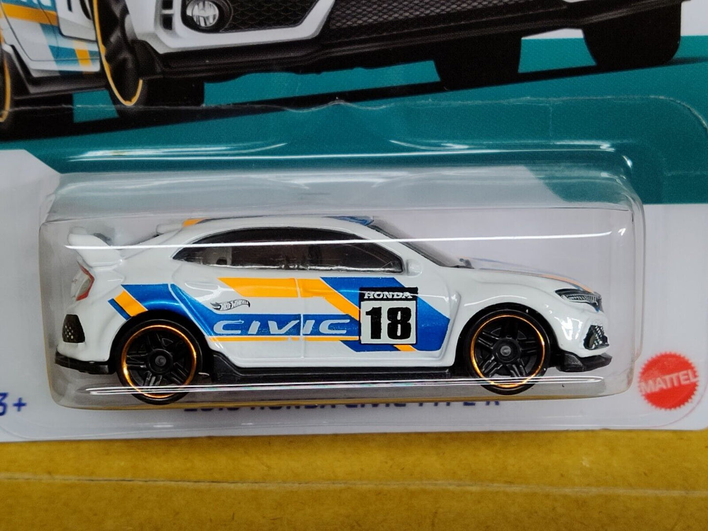 Hot Wheels #HDH19  HONDA Series #5 2018 Honda Civic Type R (Loc-H)